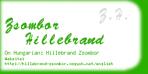 zsombor hillebrand business card